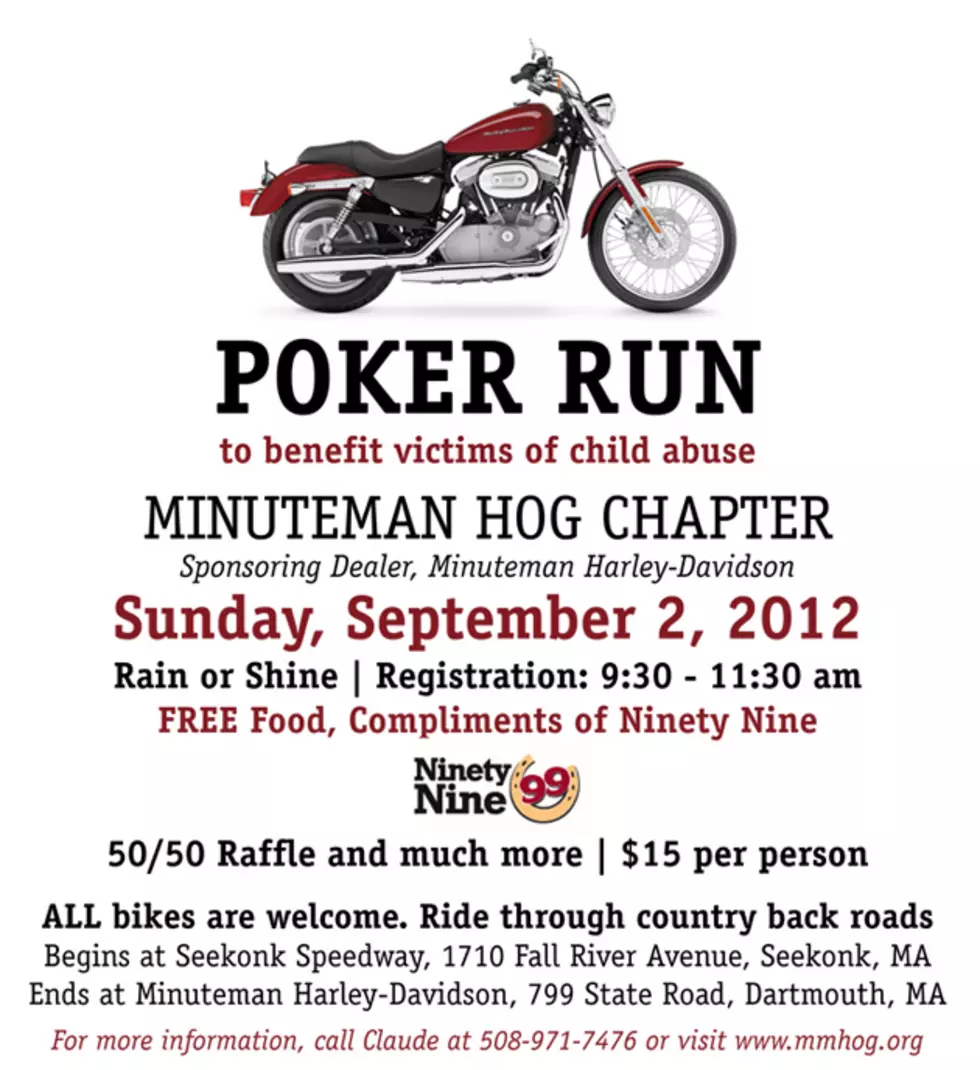 Poker Run To Benefit Victims of Child Abuse
